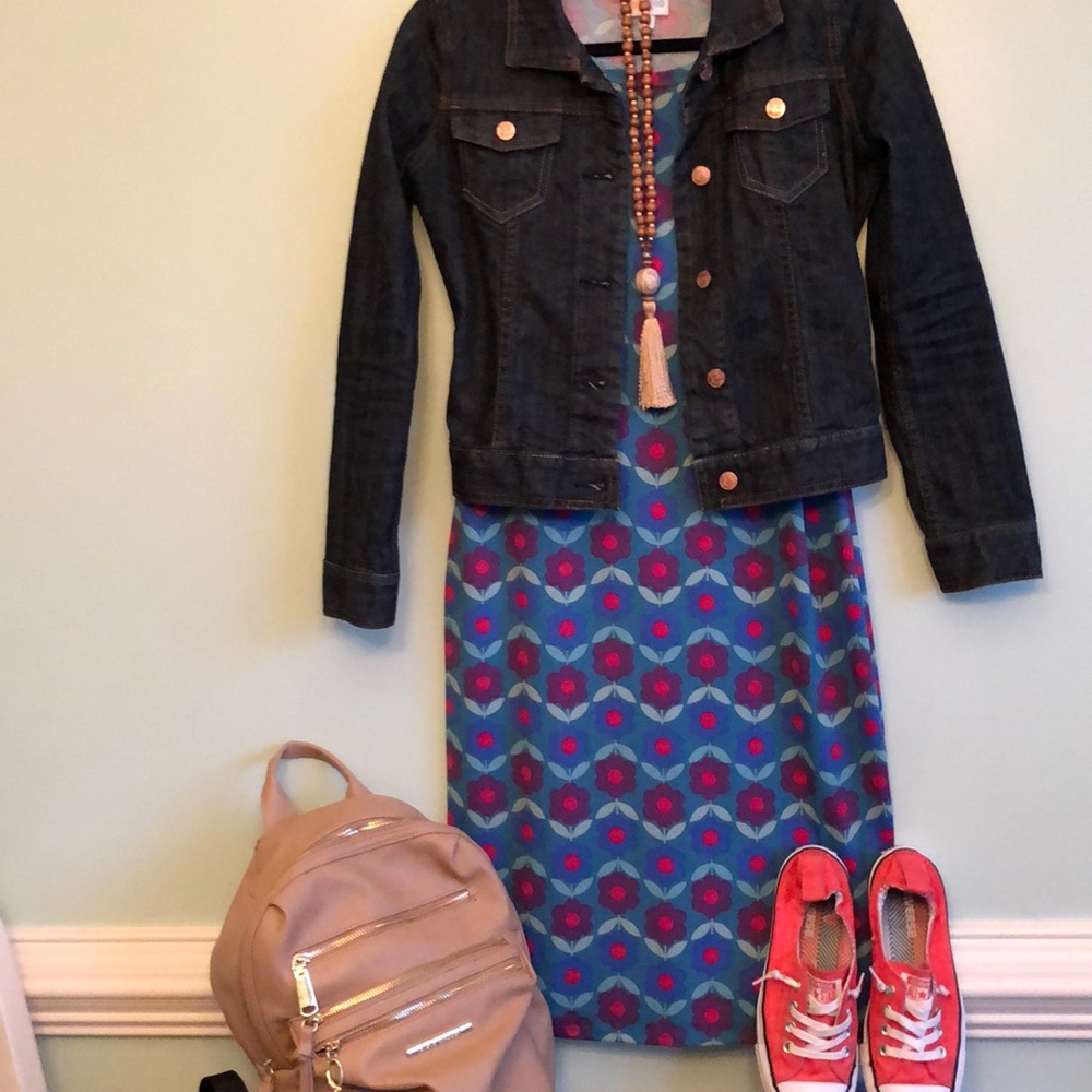 LuLaRoe Julia Dress Size Medium
